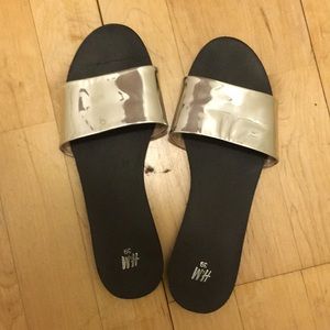 Hm silver sandals size 39.